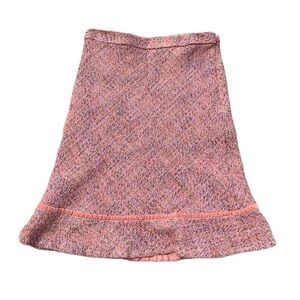 💜 GAP Tweed Skirt Size 4 Pink and Cream